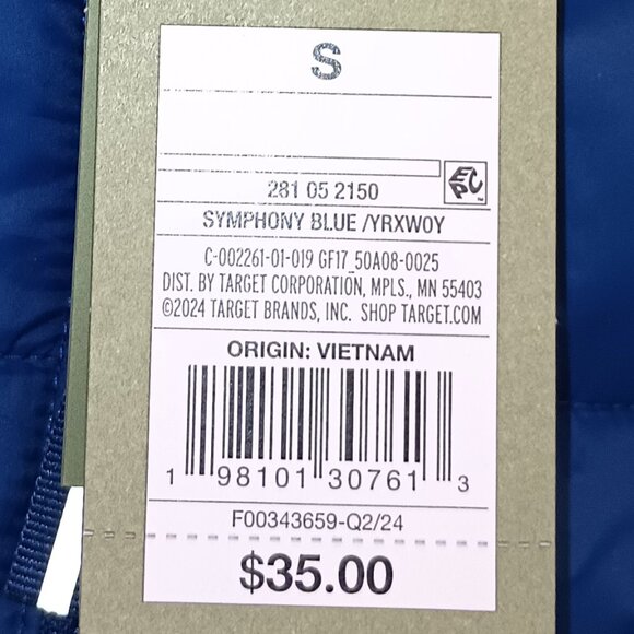 NEW Goodfellow & Co™ Men's Lightweight Puffer Jacket Symphony Blue Small - Picture 8 of 8